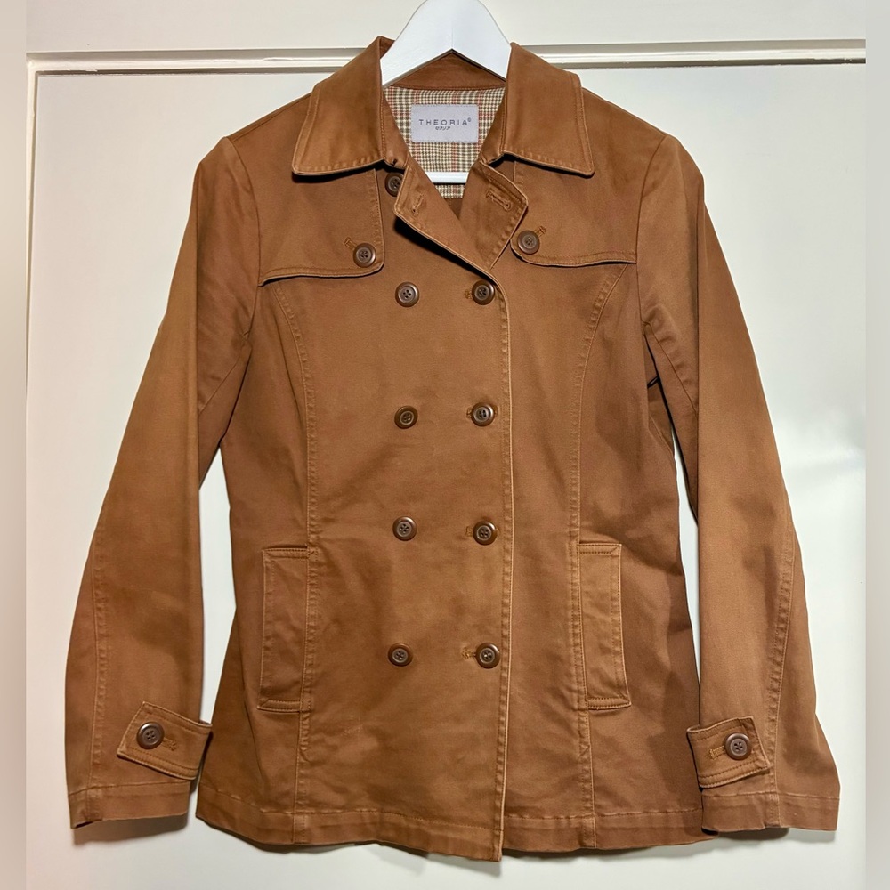 Vintage Theoria double-breasted peacoat.